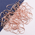 Miniatyrbillede 3 af 5: 50 stk. rosegold papirclips, vanddråbeformede papirclips i metal
