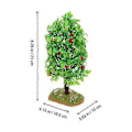 Miniatyrbild 2 av 3: Simulerad Fruktträd Dekoration Plast Simulerings Träd Modell Ornament Leksak