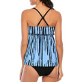 Miniatyrbilde 3 av 4: Todelt badedrakt for kvinner, plus size topper med shorts, badedrakt for damer