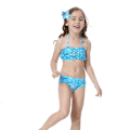 Miniatyrbild 3 av 5: Barn och flickor vacker fiskstjärt bikini set baddräkt -4-5 år, blå