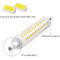 Miniatyrbillede 5 af 5: R7S LED Pære 118mm Dæmpbar, 10W Ækvivalent Halogen Pære 100W, Var