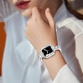 Miniatyrbild 1 av 5: Glitterrem med fodral till Apple Watch Series 7 SE 6 5 4 45/41/4