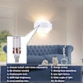 Miniatyrbillede 3 af 5: 12W LED Væglampe Indendørs 3 Farvetemperaturer Moderne Metallampe Vægbelysning Til Soveværelse Trappe Butik Stue Kontor Veranda Hvid