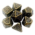 Miniatyrbillede 1 af 5: 7 stk./pakke Polyhedral Zinklegering til Drageskæl DnD RPG Brætspil Terninger (02) 2