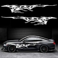 Miniatyrbillede 1 af 5: (Style1 Hvid) 2 stk. 103'' Universelle Flamme Grafikker Bil Auto Karosseri