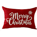 Miniatyrbild 1 av 2: 1 st Glad Vinter Snöflingor Tro Pillow