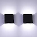 Miniatyrbillede 1 af 5: Nirvana 6W LED Indendørs Væglampe Op Ned Indendørs Væglampe Moderne Aluminium Væglampe til Stue Soveværelse Badeværelse Køkken Spisestue Kølig Hvid