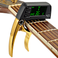 Miniatyrbillede 2 af 4: Original guitar stemmer, Capo hurtig skift nøgle, 2-i-1 Capo stemmer metal, egnet til elektrisk guitar bas halvtone, sort