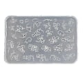 Miniatyrbillede 1 af 5: Praktisk Tynd Silikone Neglekunst Form Transparent Stemplingsplade Negle Stencils DIY Manicure Form Værktøj til Manicure 10