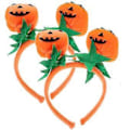Miniatyrbilde 1 av 2: 2 stk. Halloween Gresskar Hårbøyle Halloween Fest Cosplay Hodebånd Gresskar Elementer Hodebånd As Shown 4 23X12cm