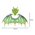 Miniatyrbillede 5 af 5: Dragekostume til voksne udklædning Dragevinge Rød(Grøn) Green