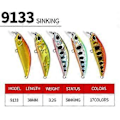 Pikkukuva 2 / 5: 38 mm 3,2 g Mini-kalastusvieheet Uppoutuva Minnow Jerkbaits Peche Keinotekoinen Syötti Wobbler