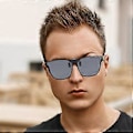 Miniatyrbillede 2 af 5: Polariserede Clip-on Solbriller til Mænd Kvinder Solbeskyttelse med Flip Up Anti-Glare Fiske- og Kørebriller - Sort