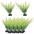 Miniatyrbillede 1 af 2: 12 stk. Dekorative Kunstige Planter Slidstærke Akvarieplanter Udskiftelig Akvarieindretning