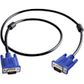 Pikkukuva 1 / 5: VGA-VGA-kaapeli 1,5 m, 15-pin 1080P Full HD SVGA/VGA uros-uros