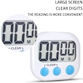 Miniatyrbillede 2 af 5: 2 Pak Digital Køkken Timer til Madlavning Store Cifre Høj Alarm M