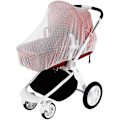 Miniatyrbilde 1 av 5: Hvit universell babymyggnetting for barnevogn, bærebag, paraply