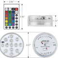 Miniatyrbillede 3 af 4: Nedsænkelig LED-lys 2-pak 13 LED RGB Dekorative LED Nedsænkelige