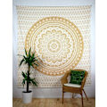 Pikkukuva 2 / 5: Keltainen Mandala Boheemi Jooga Matto Intialainen Seinävaate - 180*230cm