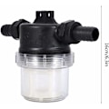 Miniatyrbilde 2 av 5: Vannpumpefilter Nettsprinkler Justerbar In-Line Transparent Mesh Sil
