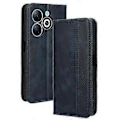 Miniatyrbillede 1 af 5: Til Infinix Smart 8 4G X6525/Smart 8 HD 4G Retro PU Læder Telefon Etui Wallet Stand Cover Style D