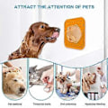 Miniatyrbillede 5 af 5: Slikkemåtter til Hunde Katte, Langsom Foder Hundeskål Beroligende Godbidsmåtte Kedsomhed & Angstlindring (L orange)