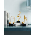 Miniatyrbilde 3 av 3: 3 stk. Musikalsk note statue dekorasjon skulptur harpiks figur kunst
