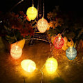 Miniatyrbillede 3 af 4: Farverige ægformede fe-lys, 3M 20 LED USB-lyssnor