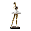 Miniatyrbild 5 av 5: Ballerina Statyer Figurer Resin Flicka Figur Display Dansare Skulptur Statyett för Entré Sovsal Inflyttningsfest Matbord (Stil A Gyllene)