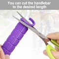 Miniatyrbillede 3 af 5: (Lilla), 120 mm, par ergonomiske skridsikre bløde gummicykelgreb