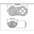 Miniatyrbilde 4 av 5: （Kamuflasje）Andre hagedekorative stykker Regnbue Fidget Pad Til