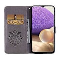Miniatyrbillede 2 af 5: Til Samsung Galaxy S24 FE Wallet Case Ugle Blomst Præget Rhinestone Læder Cover Style E
