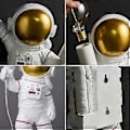Miniatyrbilde 4 av 5: Astronaut Bordlampe for Barn, Spaceman Nattlys LED Moderne Skrivebordslampe Barnerom med Støpsel, for Gutter Jenter, Sengelampe