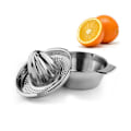 Miniatyrbilde 2 av 5: Rustfritt stål manuell juicer sitron appelsin fruktpresser med bolle juicer sil