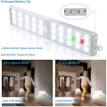 Pikkukuva 3 / 5: LED-kaappivalo, 20-LED himmennettävä USB-ladattava liiketunnistin C