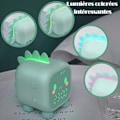 Miniatyrbild 3 av 5: 1 st Barnklocka Ljus Upp Digital LED Ljus Alarmklocka Nattlampa Flicka Pojkar Justerbar Volym USB Laddningsbar