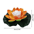 Miniatyrbillede 3 af 5: LED Vand Flydende Lotus Lys Batteridrevet Midt-Efterårs Festival Vand Blomst Natlampe til Bryllup Badekar Indretning Gradient lys Gradient light