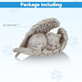 Miniatyrbillede 5 af 5: 1 stk. Resin Statue Cat Angel Memorial Statue til minde om vores tabte
