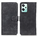 Miniatyrbillede 2 af 4: Retro Tekstur Læder Etui Til OnePlus CE 2 Lite 5G Black
