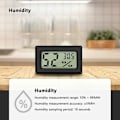 Miniatyrbild 4 av 5: Mini digital LCD-termometer hygrometer (3 st - A) temperatur H
