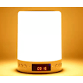 Miniatyrbilde 1 av 4: Nattbordslampe med Bluetooth-høyttaler Digital alarmklokke med Touc