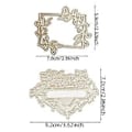Pikkukuva 3 / 5: Metalliset leikkurit Pöllökehys Kohokuviointipohja Leikkausmuotit korttien valmistukseen Scrapbooking Paper Craft DIY -malli Käsintehty