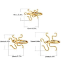 Miniatyrbillede 3 af 5: Kloringe Blank Justerbare Messingringe Baser Fingerringe Base til DIY Smykkefremstilling Indlagt Krystal Turkis Ædelsten Guld Gold A