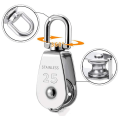 Miniatyrbild 3 av 5: 25mm Kranhjul Block Swivel Hook Enkelhjul Block Hängande