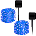 Miniatyrbilde 1 av 5: Solcelled Dragelys, Mini 100 LED Kobbertrådstrenglys