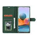 Pikkukuva 4 / 5: Xiaomi Redmi Note 10 Pro Forwenw F1 -sarjan nahkakotelo Green
