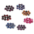 Pikkukuva 3 / 5: Pöytäpeli 10kpl / setti Nopat D12 D&D Gem 18mm (Violetti+Musta) Purple+Black