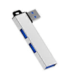Pikkukuva 1 / 5: Kannettava USB3.0 Hub USB3.0 - MultiPorts Hub -sovitin, jossa on 1 USB3.0- ja 2 USB2.0-porttia, Plug and Play -yhteensopivuus, hopea Silver