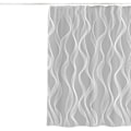 Miniatyrbillede 1 af 5: Bruseforhæng 180 x 200cm skimmelresistent geometrisk tyk polyester