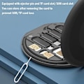 Miniatyrbild 4 av 5: USB(Svart) Adapter Kit Kabelkort, Multi-typ Laddningskabel Väska